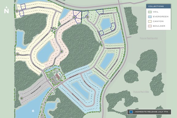 Winding Ridge Lot Release Map