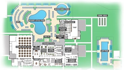 Valencia Harbor Clubhouse Floorplan