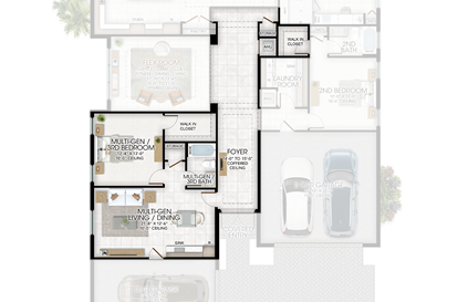 Optional Multi-Gen Suite in lieu of 4th Bedroom