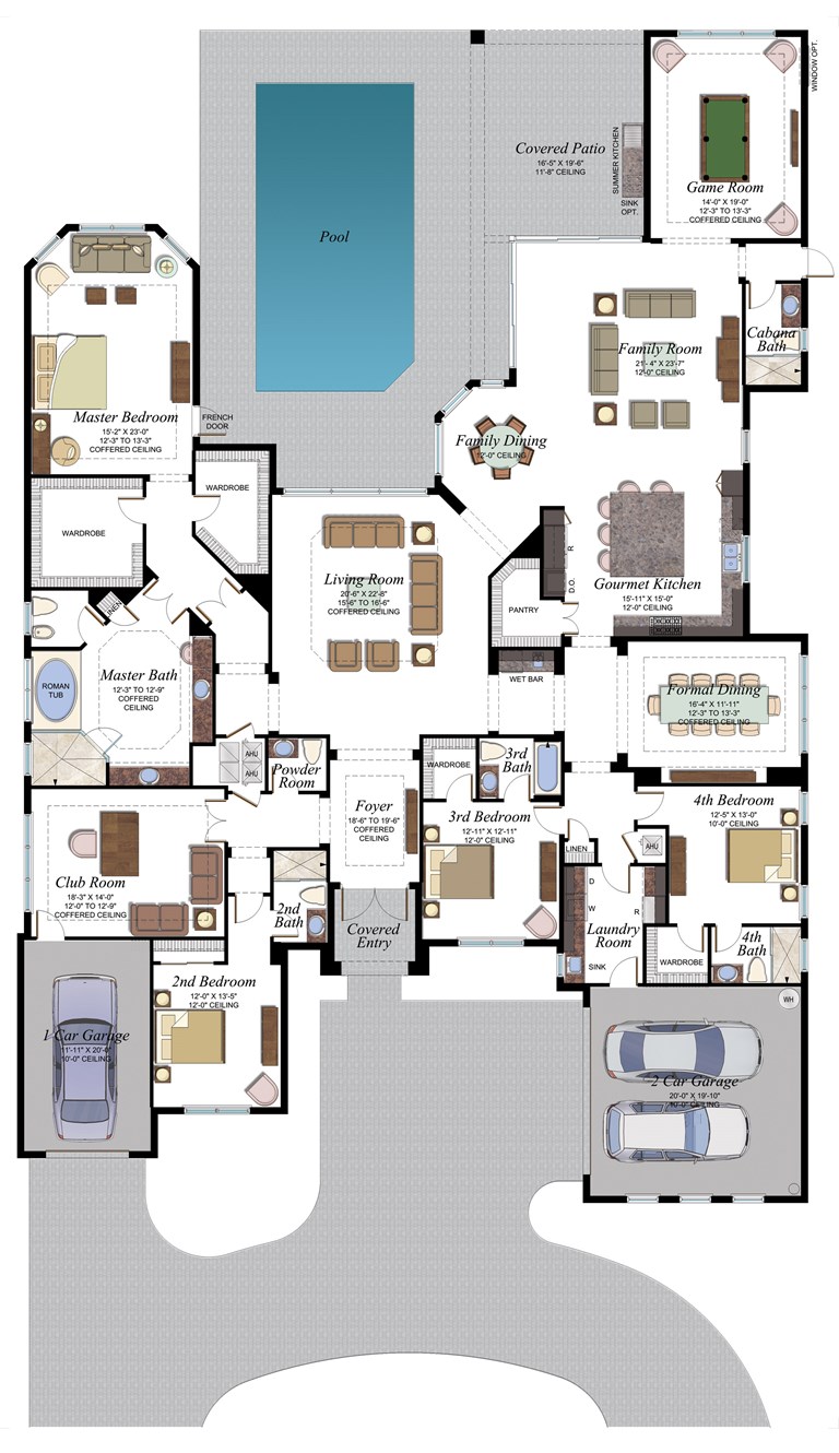 Belvedere Plan Florida Real Estate GL Homes the-belvedere-house-plan-features-a-courtyard-for-an-optional-pool-homeplan-courtyard-design