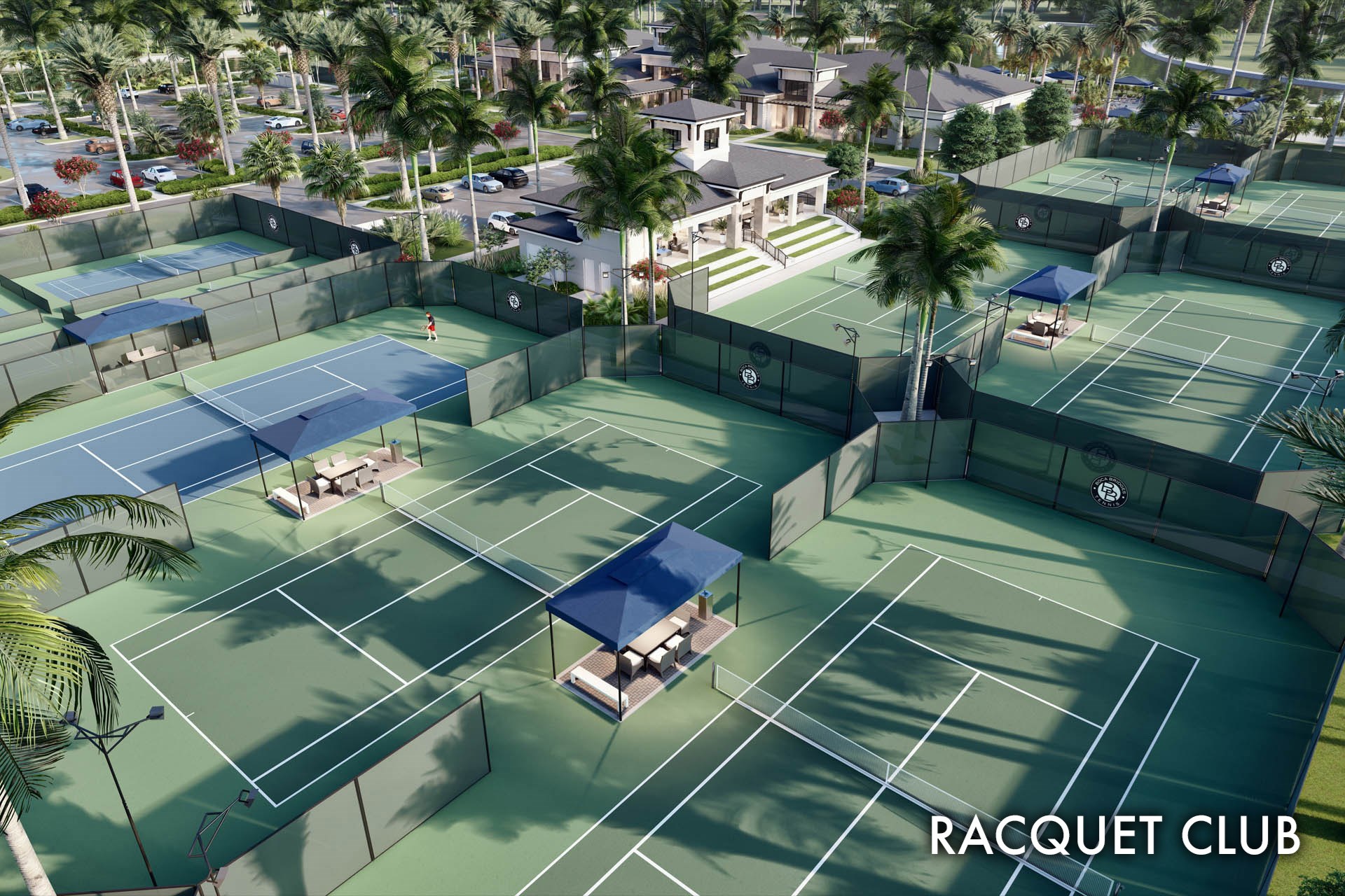 Boca Bridges BBR Club tennis aerial rend 3 28 19
