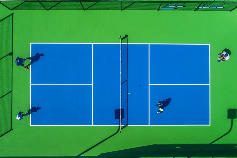 boca bridges pickleball aerial