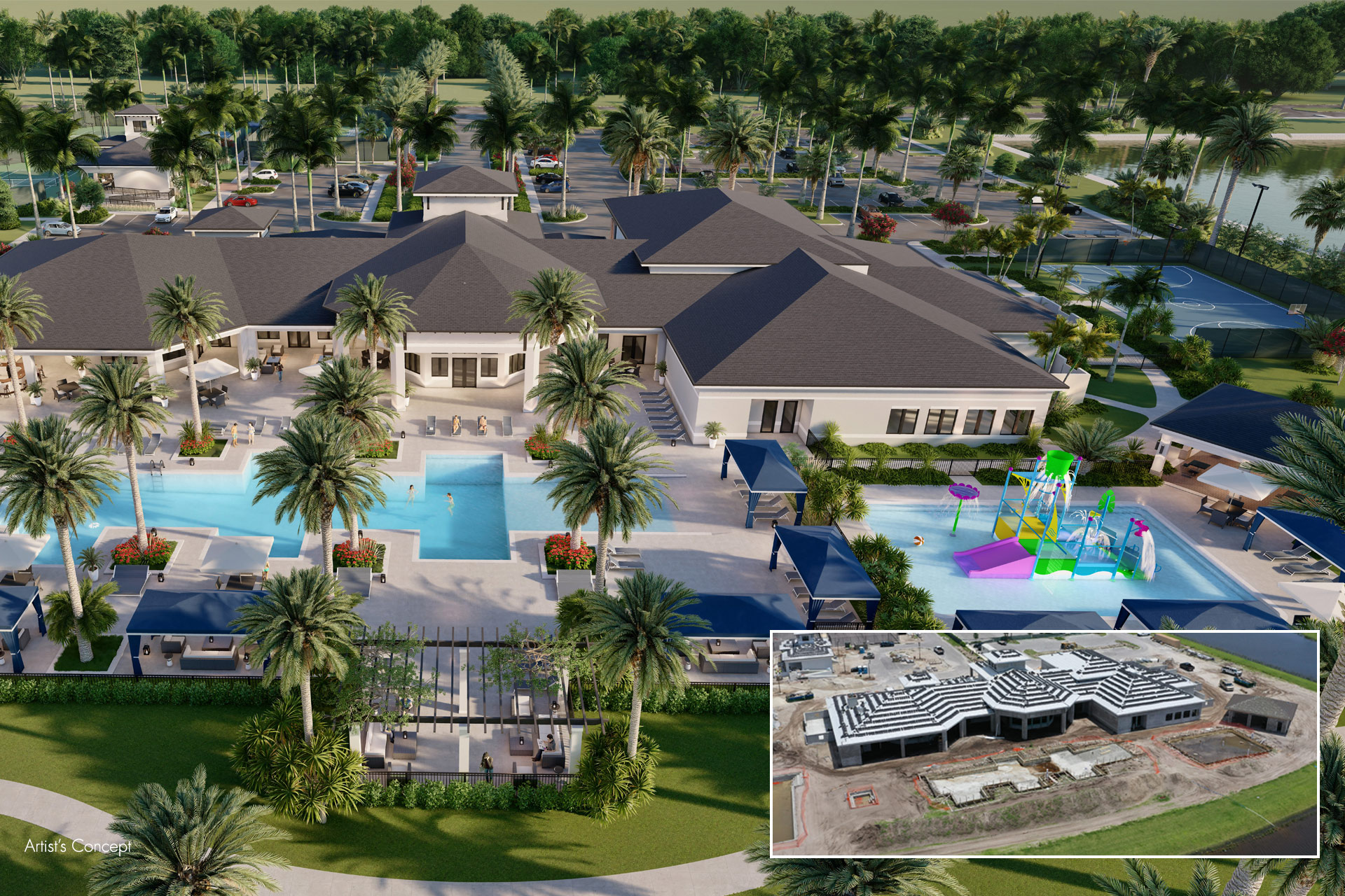STUNNING CLUBHOUSE IS TAKING SHAPE Florida Real Estate GL Homes