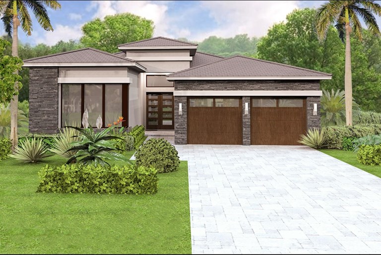 Sevilla Contemporary Front Elevation