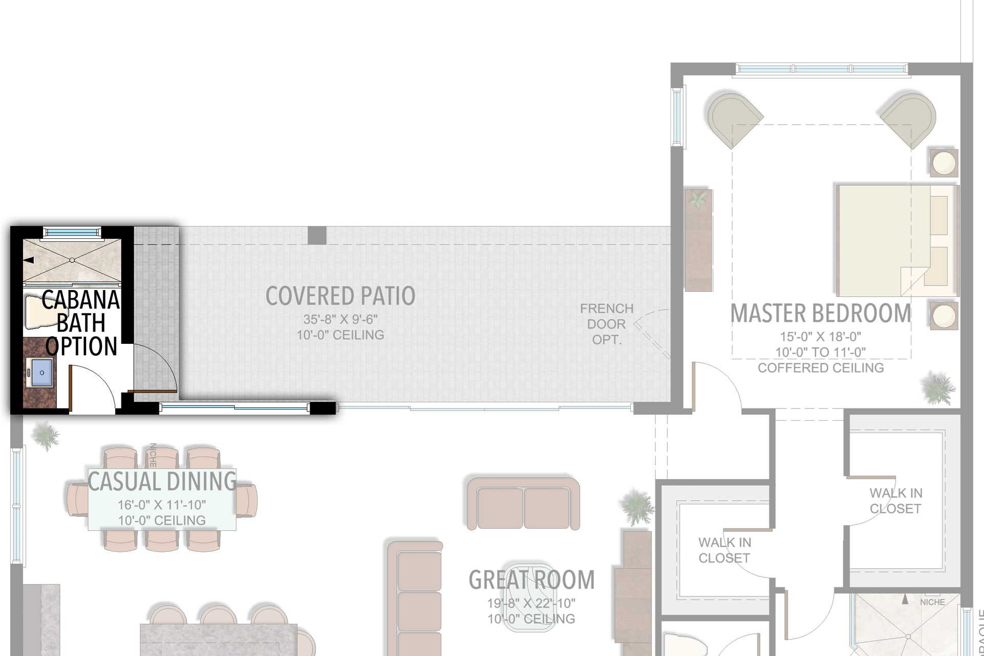 Lotus Sumatra: Cabana Bath — Historical option or elevation