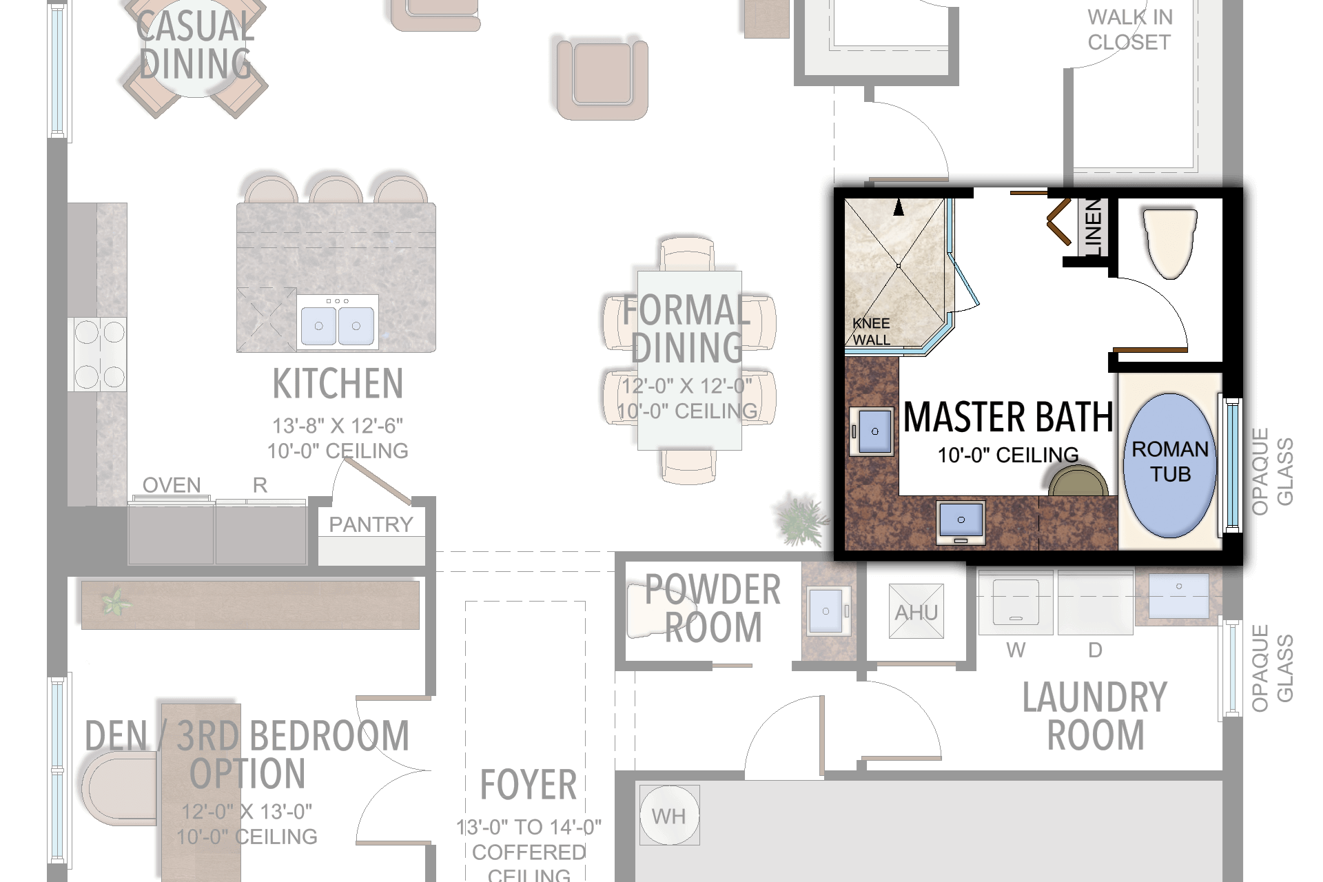 Lotus Tahiti: Alternate Master Bath with Tub — Historical option or elevation
