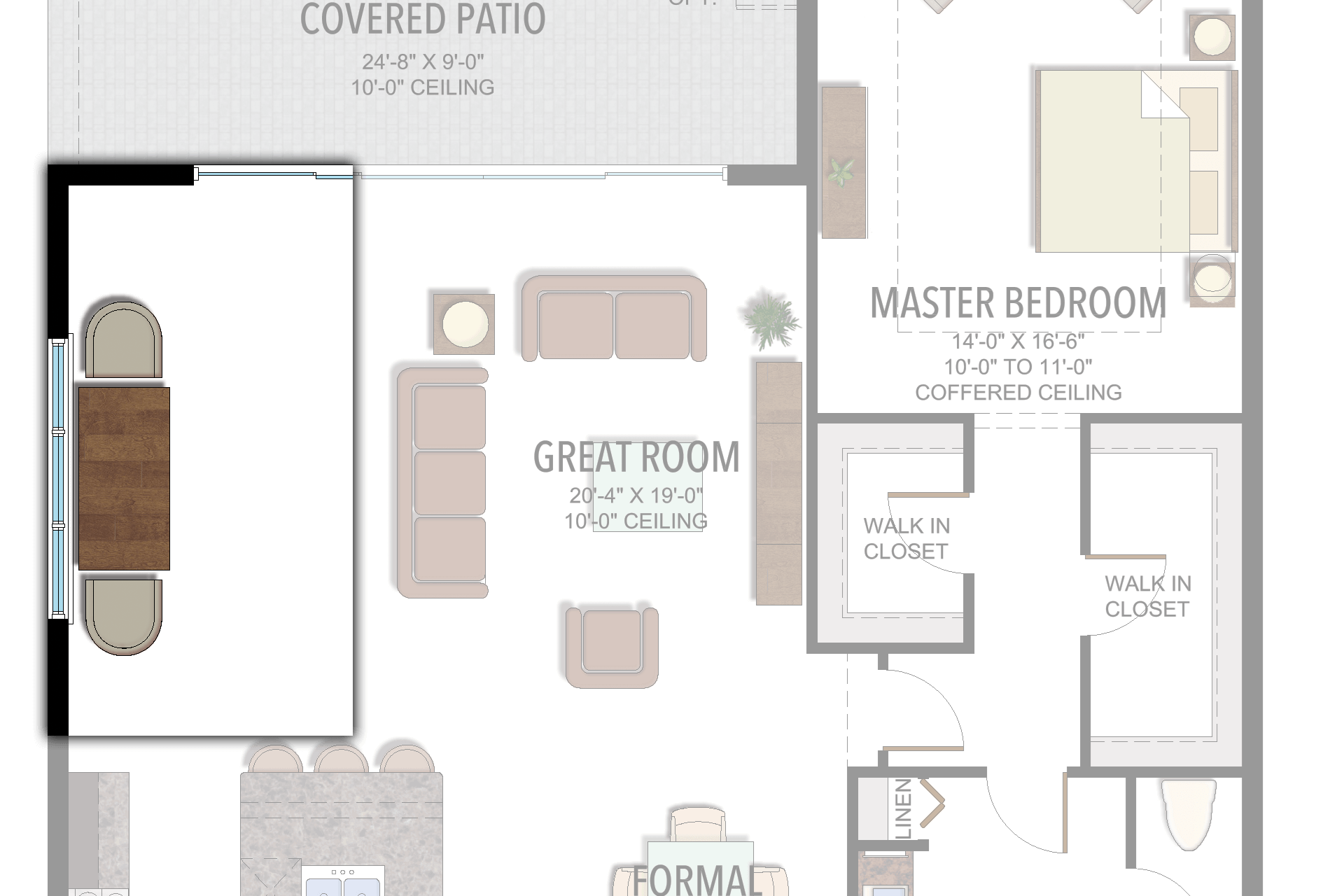 Lotus Tahiti: Extend Dining Area — Historical option or elevation