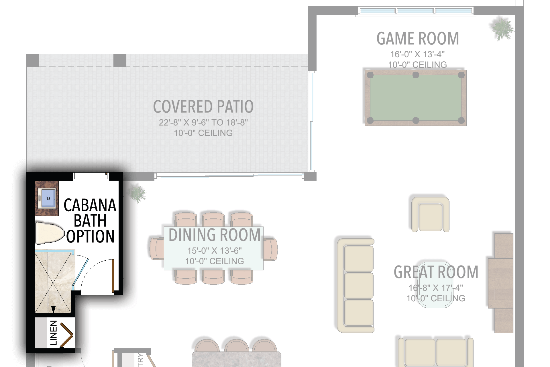 Lotus Caledonia: Cabana Bath — Historical option or elevation