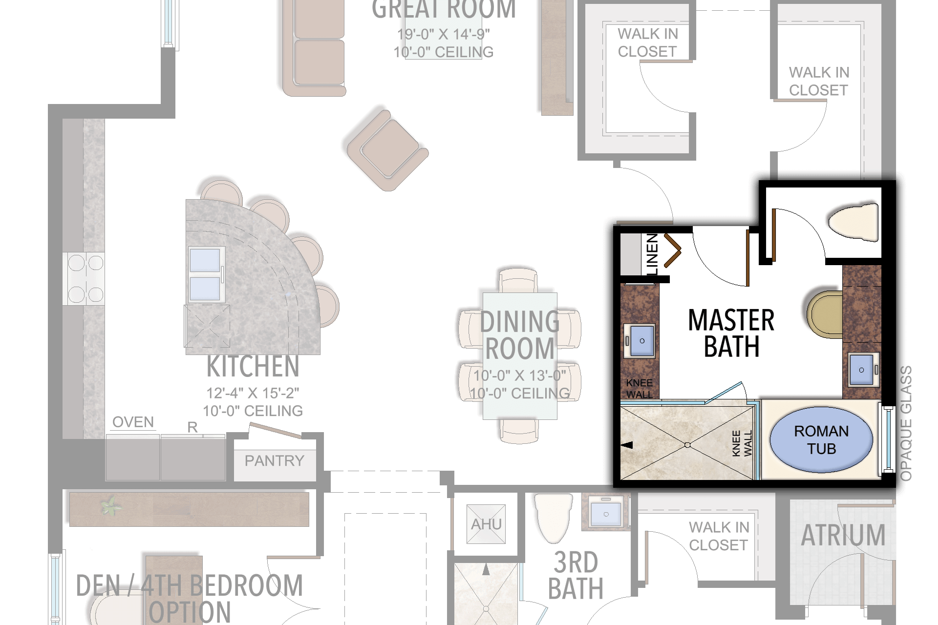 Lotus Maui: Alternate Master Bath — Historical option or elevation