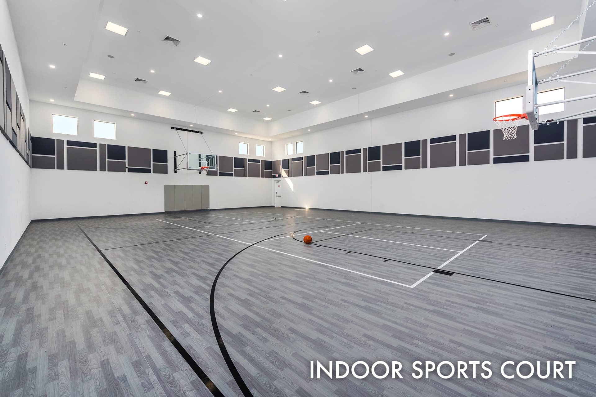 Lotus clubhouse indoor basketball