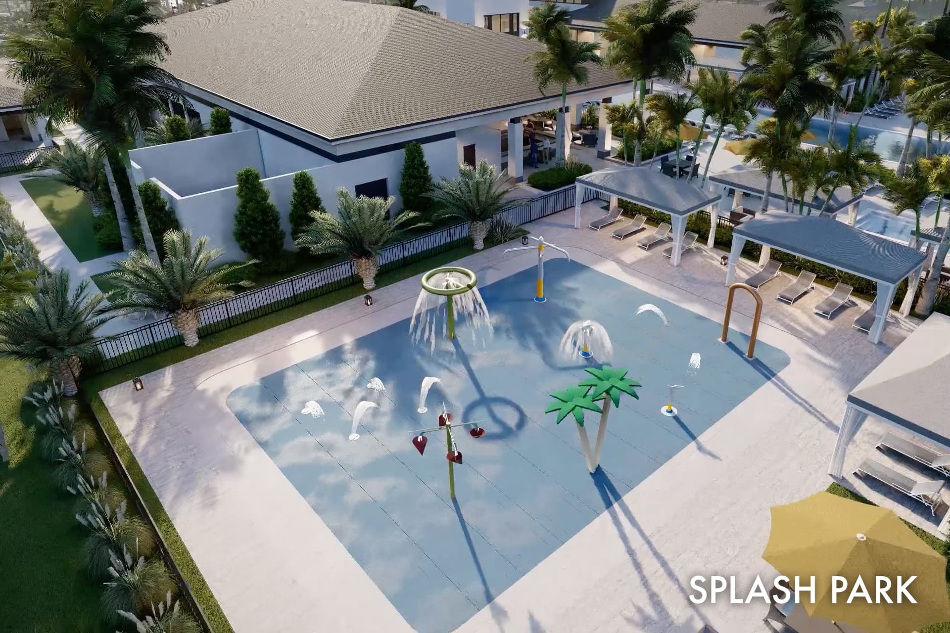 Lotus clubhouse splash pad