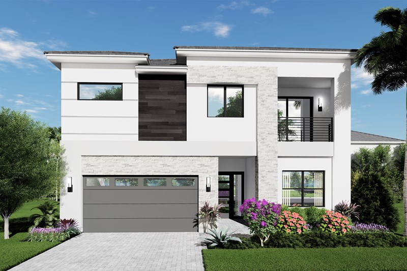 Seychelles model home front elevation at The Estates at NOMAR West Palm Beach