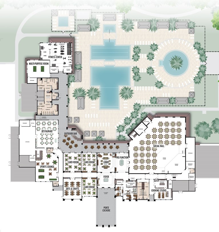 Valencia Sound Clubhouse Floorplan