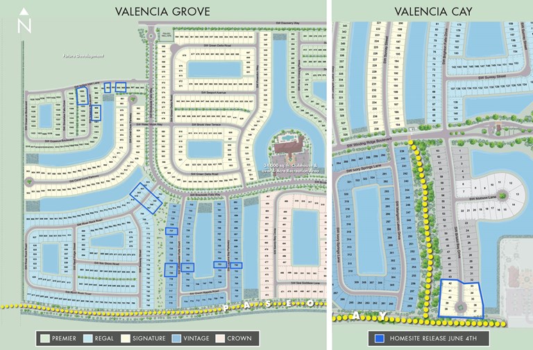 Valencia Grove and Valencia Cay Site Plan