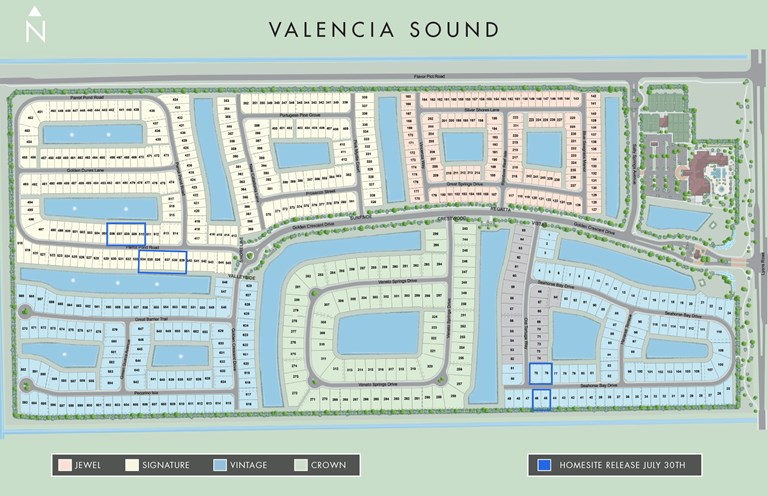 Valencia Sound New Homesites
