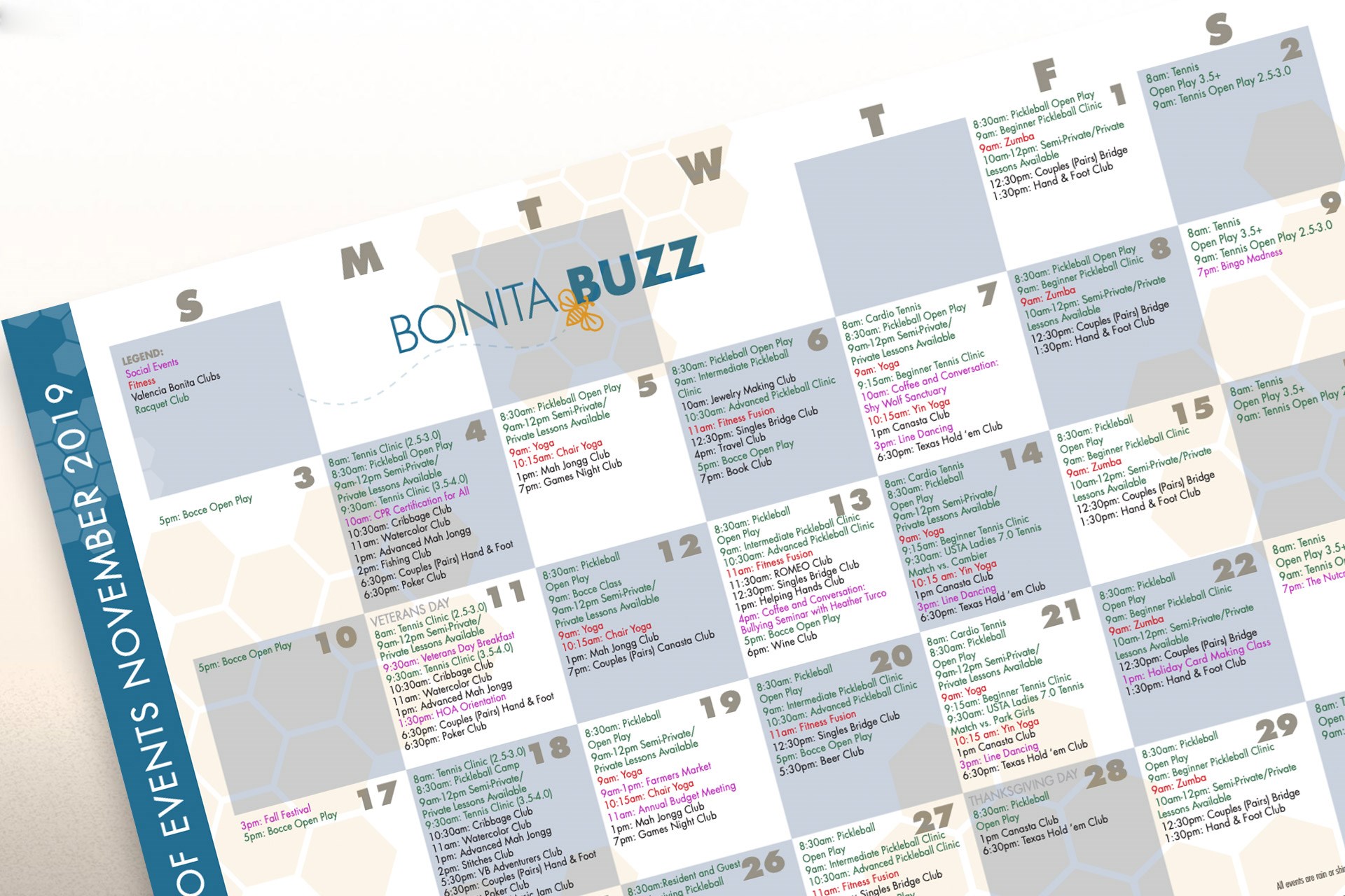 NEWSLETTER CALENDAR