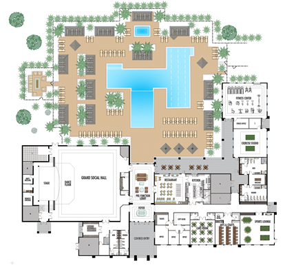 Valencia del Sol Clubhouse Floorplan