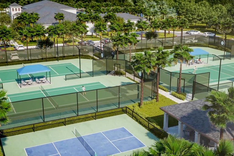 Valencia del Sol Tennis Aerial