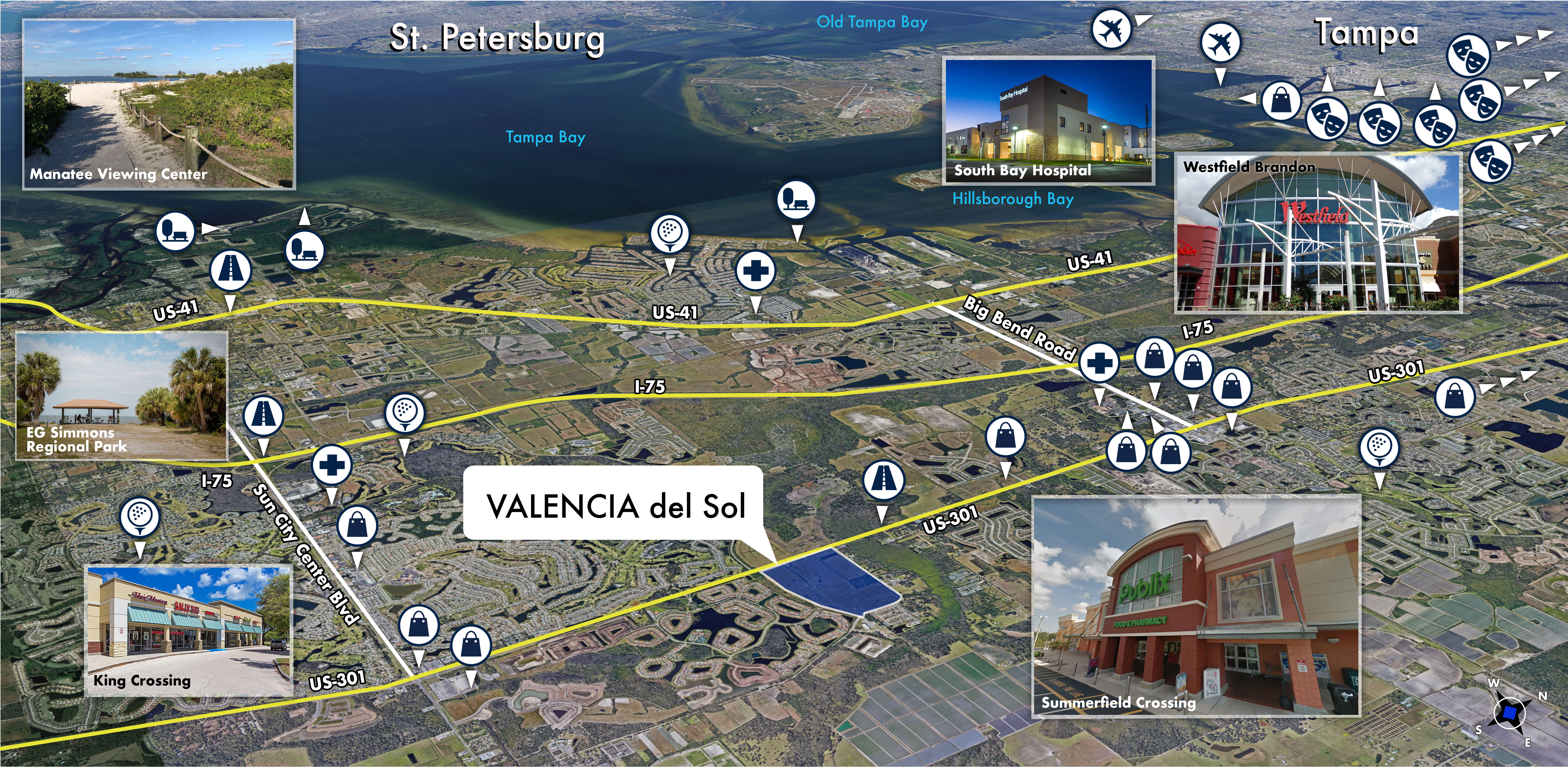 Valencia del Sol Area Map