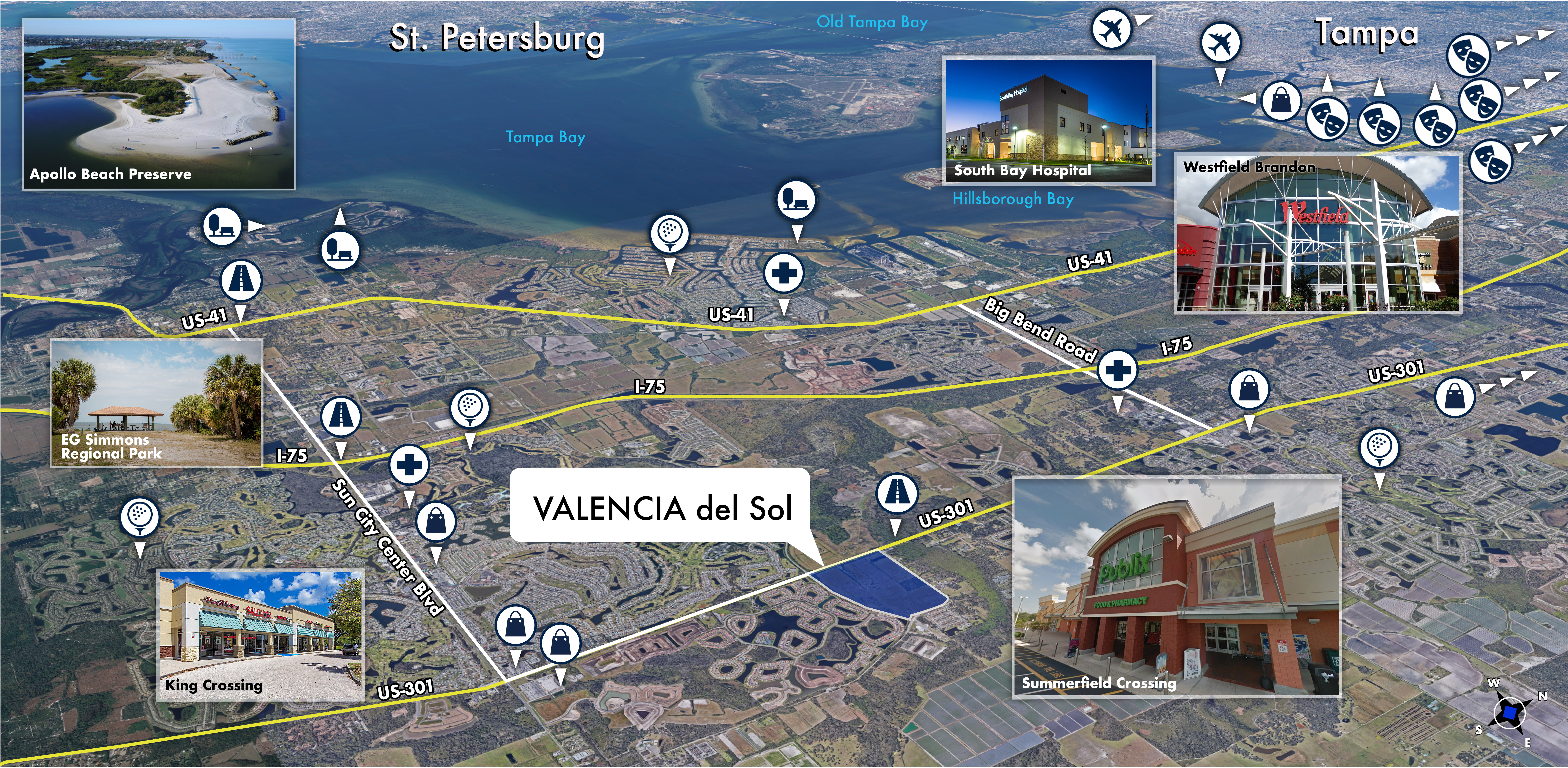 Valencia del Sol Area Map