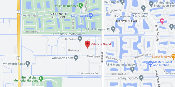 directions map valencia grand