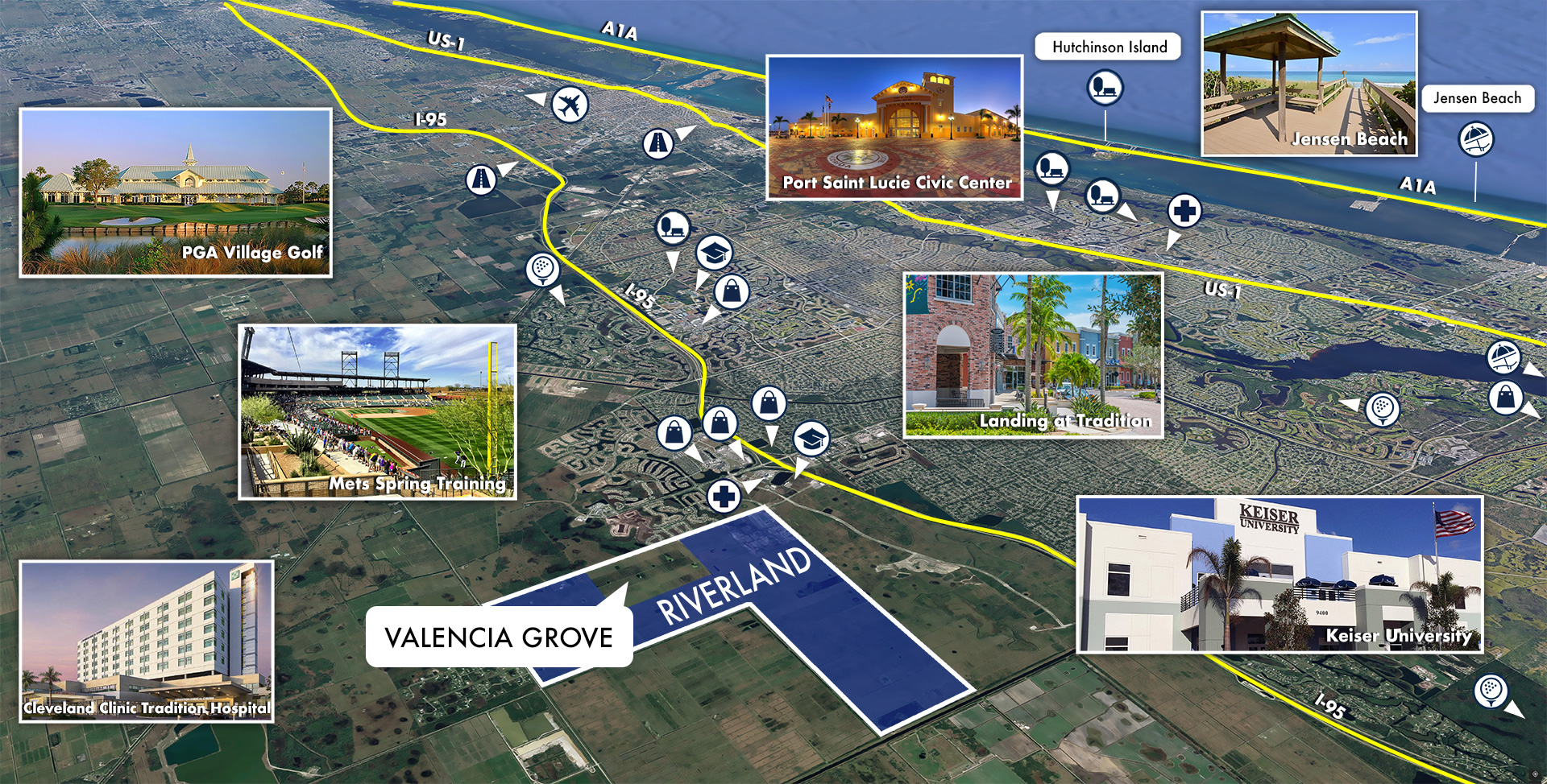 Valencia Grove at Riverland Area Map