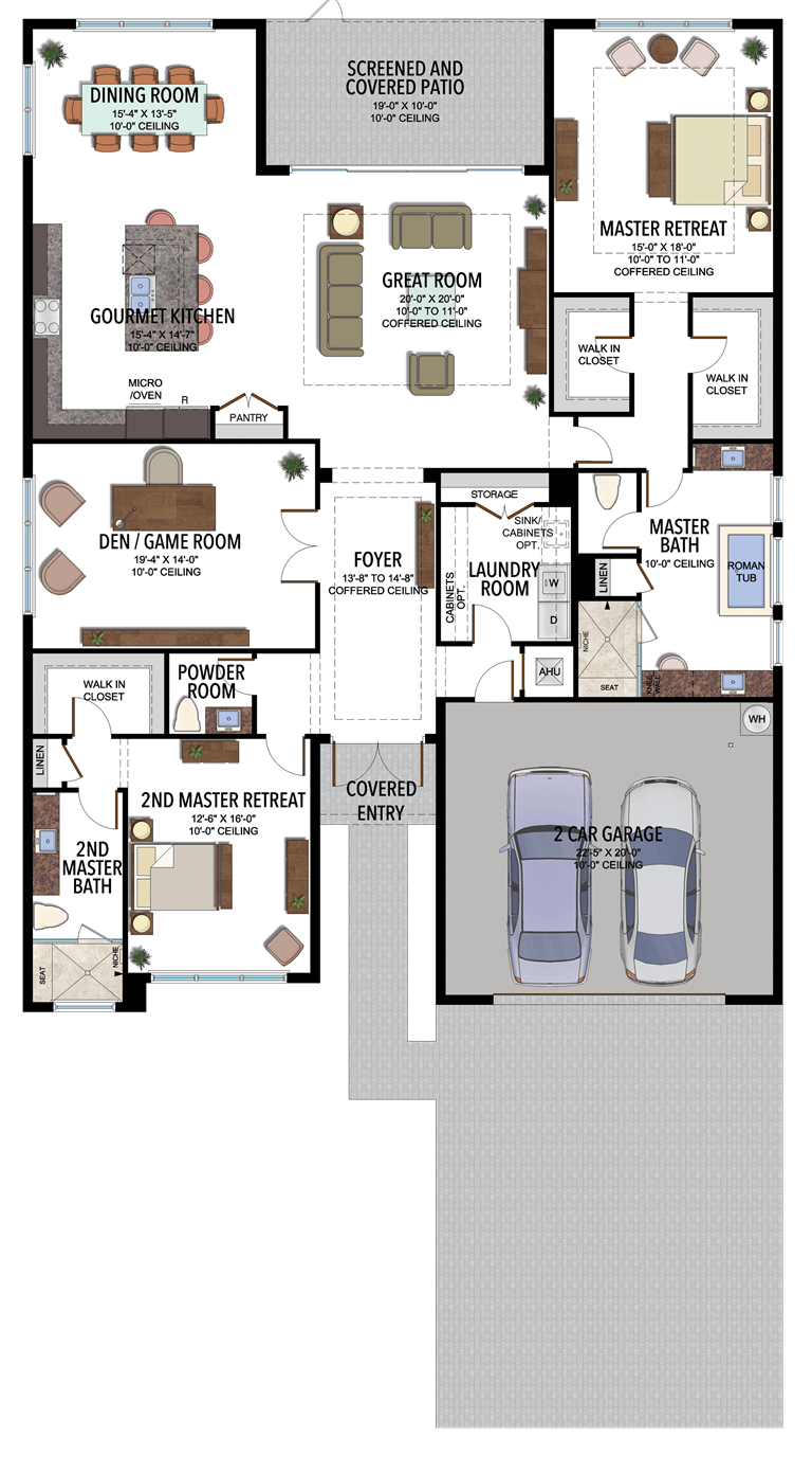 Valencia Trails Oceana 602 Floorplan