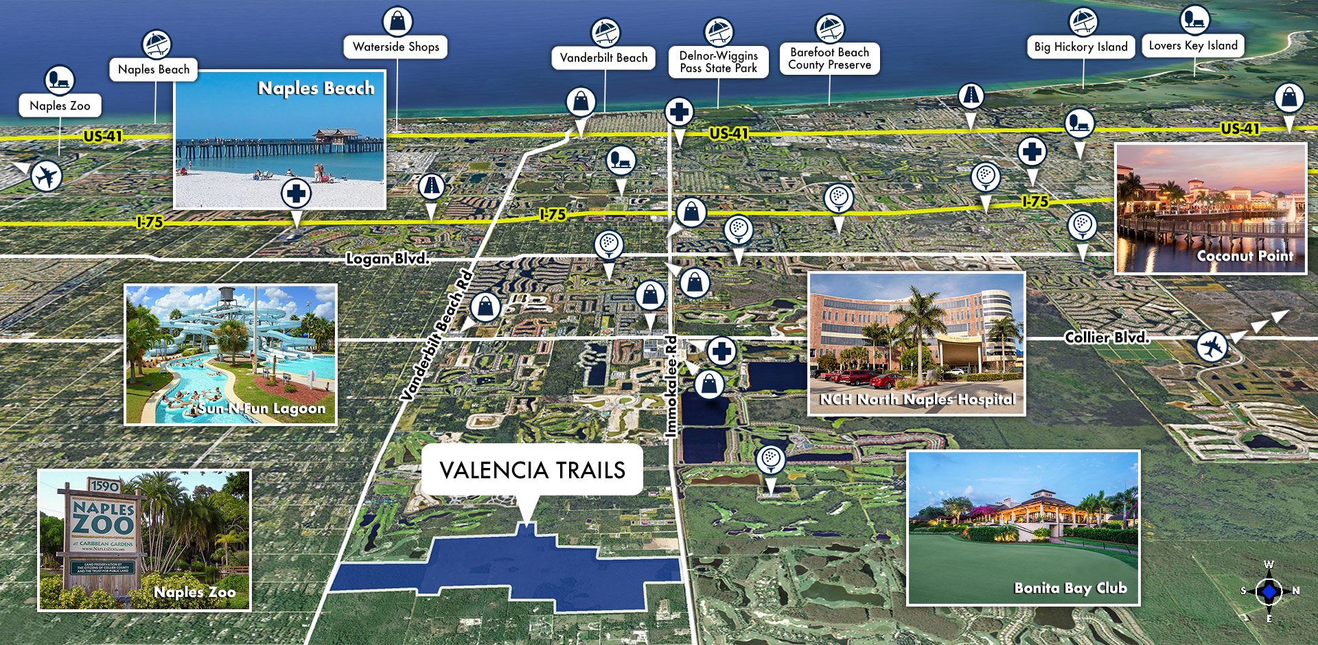 Valencia Trails Area Map