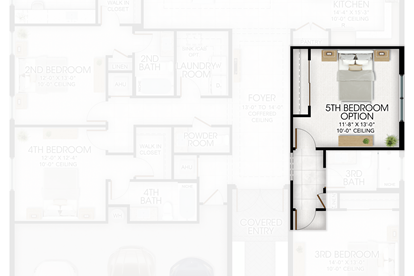 5th Bedroom in lieu of Den