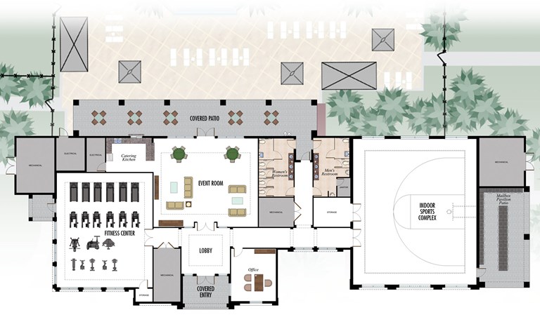 Winding Ridge Clubhouse Floorplan